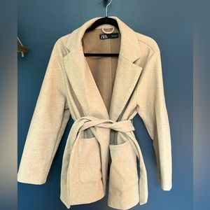 Zara belted jacket - never worn!